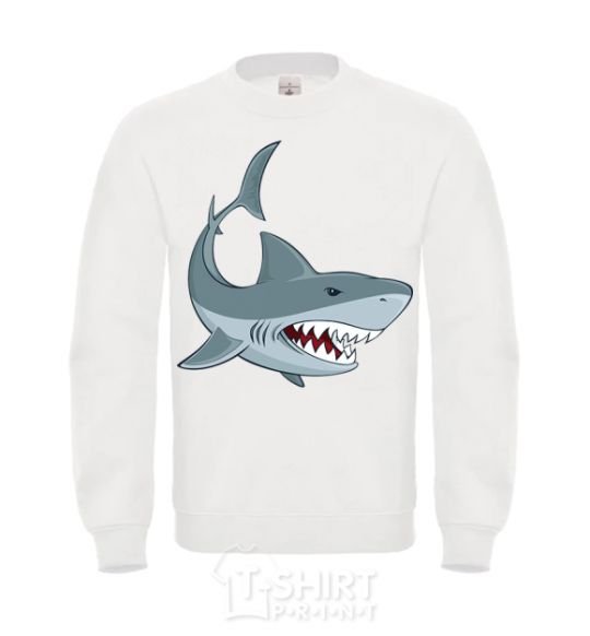 Sweatshirt Gray shark White фото