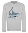 Sweatshirt Gray shark sport-grey фото