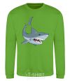 Sweatshirt Gray shark orchid-green фото