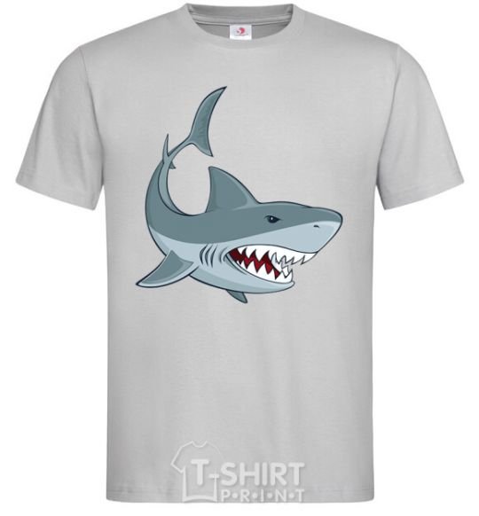 Men's T-Shirt Gray shark grey фото