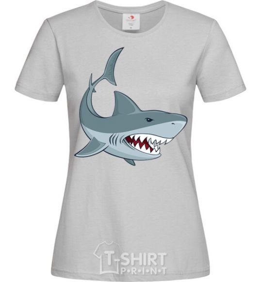 Women's T-shirt Gray shark grey фото
