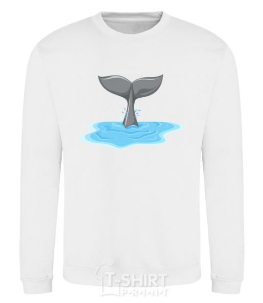 Sweatshirt Shark's tail White фото