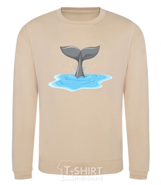 Sweatshirt Shark's tail sand фото