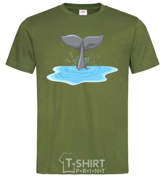 Men's T-Shirt Shark's tail millennial-khaki фото