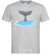 Men's T-Shirt Shark's tail grey фото