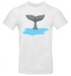 Men's T-Shirt Shark's tail White фото