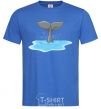 Мужская футболка Хвост акулы Ярко-синий фото