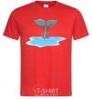 Men's T-Shirt Shark's tail red фото