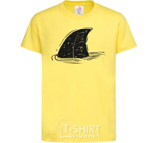 Детская футболка Плавник акулы Лимонный фото