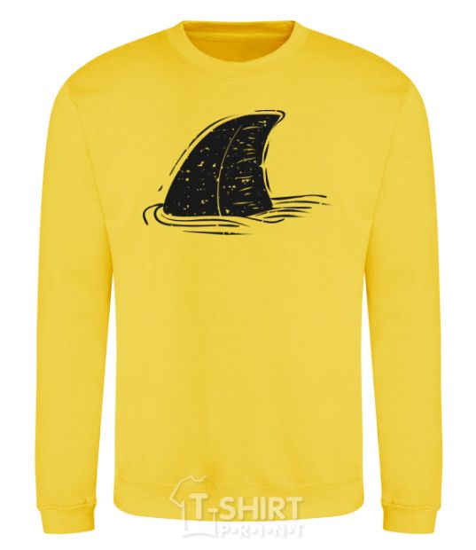 Sweatshirt Shark fin yellow фото