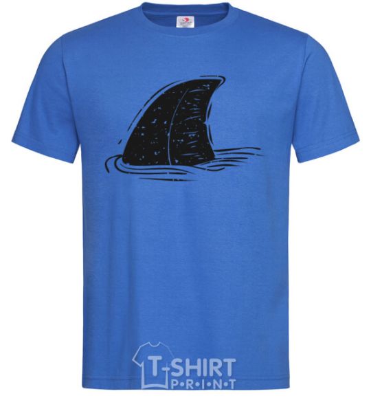 Men's T-Shirt Shark fin royal-blue фото