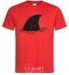 Men's T-Shirt Shark fin red фото