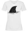 Женская футболка Плавник акулы Белый фото