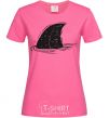 Женская футболка Плавник акулы Ярко-розовый фото