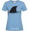 Женская футболка Плавник акулы Голубой фото
