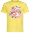 Мужская футболка Sharks in pink Лимонный фото