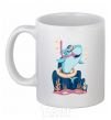 Ceramic mug Baby shark White фото