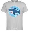 Men's T-Shirt Happy shark grey фото