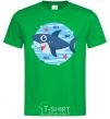 Men's T-Shirt Happy shark kelly-green фото