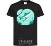 Kids T-shirt Turquoise sharks black фото