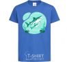 Kids T-shirt Turquoise sharks royal-blue фото