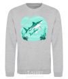 Sweatshirt Turquoise sharks sport-grey фото