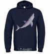 Men`s hoodie Violet shark navy-blue фото