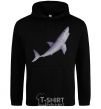 Men`s hoodie Violet shark black фото