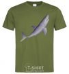 Men's T-Shirt Violet shark millennial-khaki фото