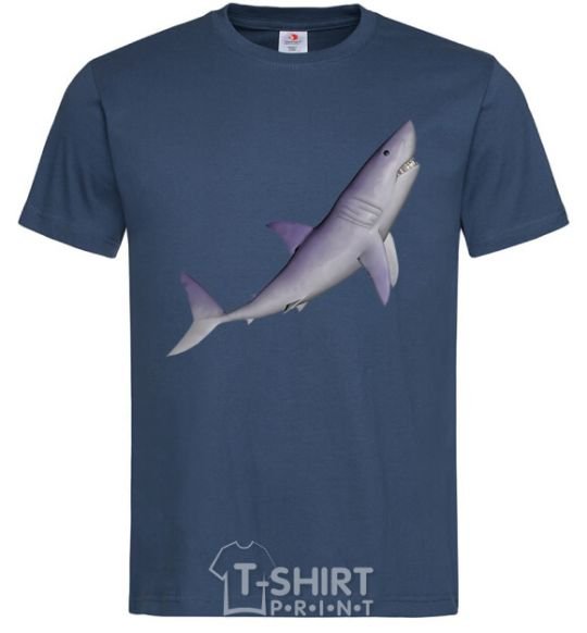 Men's T-Shirt Violet shark navy-blue фото