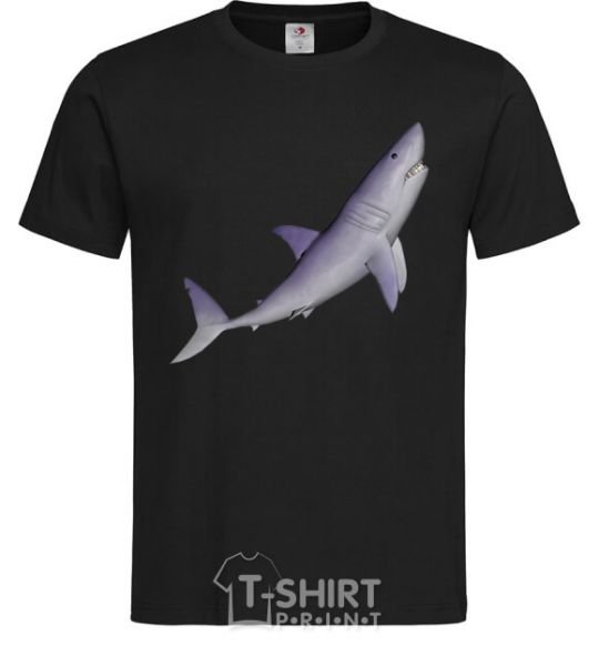 Men's T-Shirt Violet shark black фото