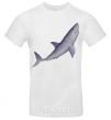 Men's T-Shirt Violet shark White фото