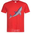 Men's T-Shirt Violet shark red фото