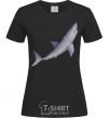 Женская футболка Violet shark Черный фото