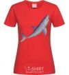 Women's T-shirt Violet shark red фото