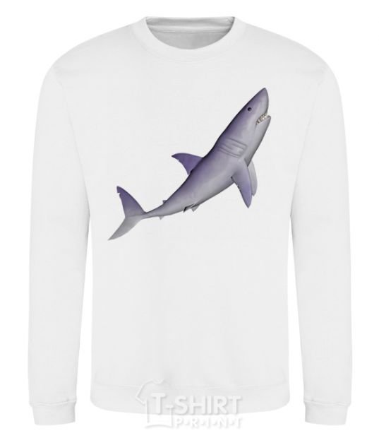 Sweatshirt Violet shark White фото