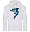 Men`s hoodie Blue shark sport-grey фото