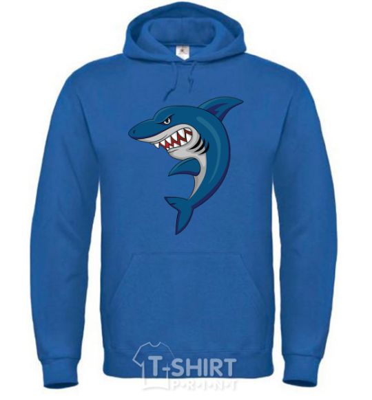 Men`s hoodie Blue shark royal фото