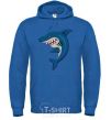 Men`s hoodie Blue shark royal фото