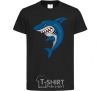 Kids T-shirt Blue shark black фото