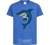 Kids T-shirt Blue shark royal-blue фото