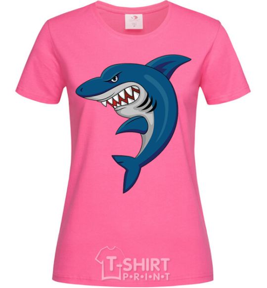 Women's T-shirt Blue shark heliconia фото