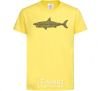 Детская футболка Shark shapes line Лимонный фото
