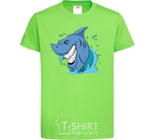 Kids T-shirt Shark Smile orchid-green фото