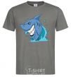 Men's T-Shirt Shark Smile dark-grey фото