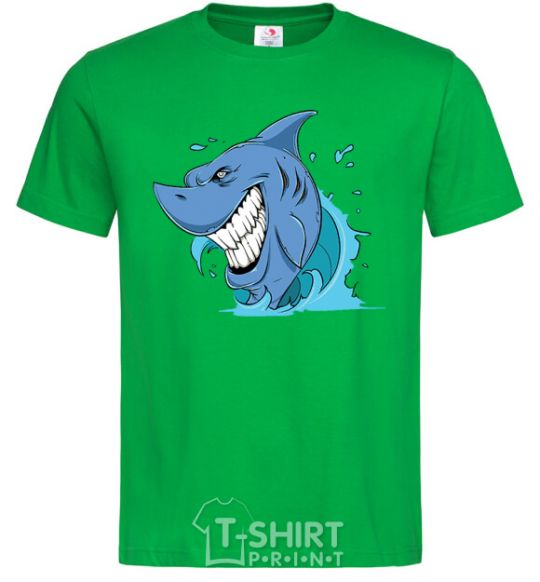 Men's T-Shirt Shark Smile kelly-green фото