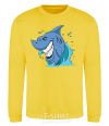 Sweatshirt Shark Smile yellow фото