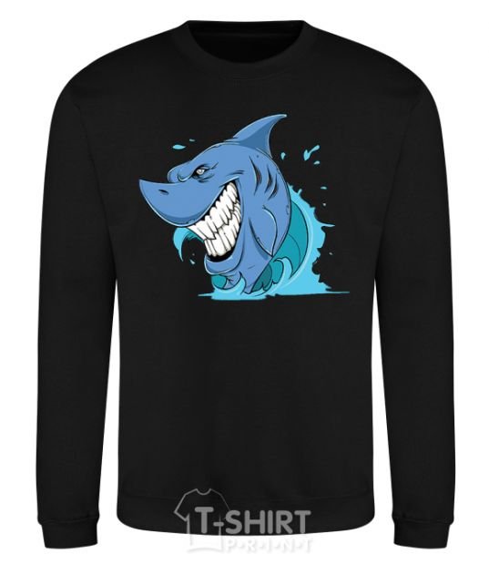 Sweatshirt Shark Smile black фото