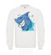 Sweatshirt Shark Smile White фото