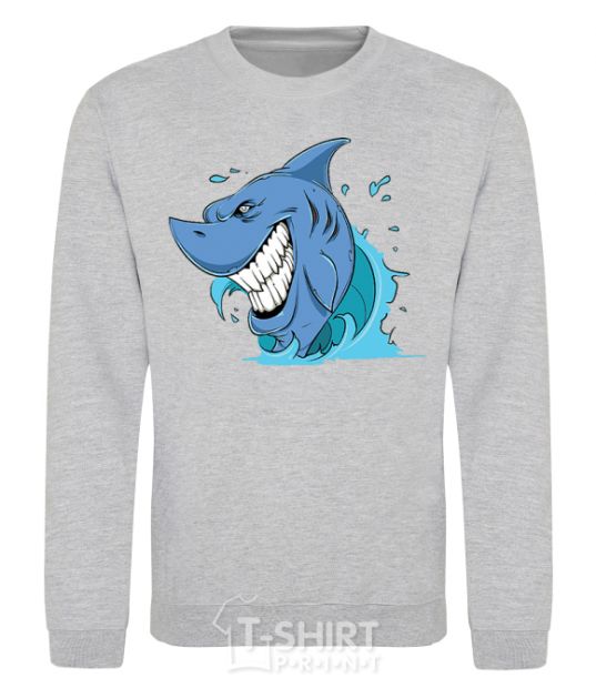 Sweatshirt Shark Smile sport-grey фото